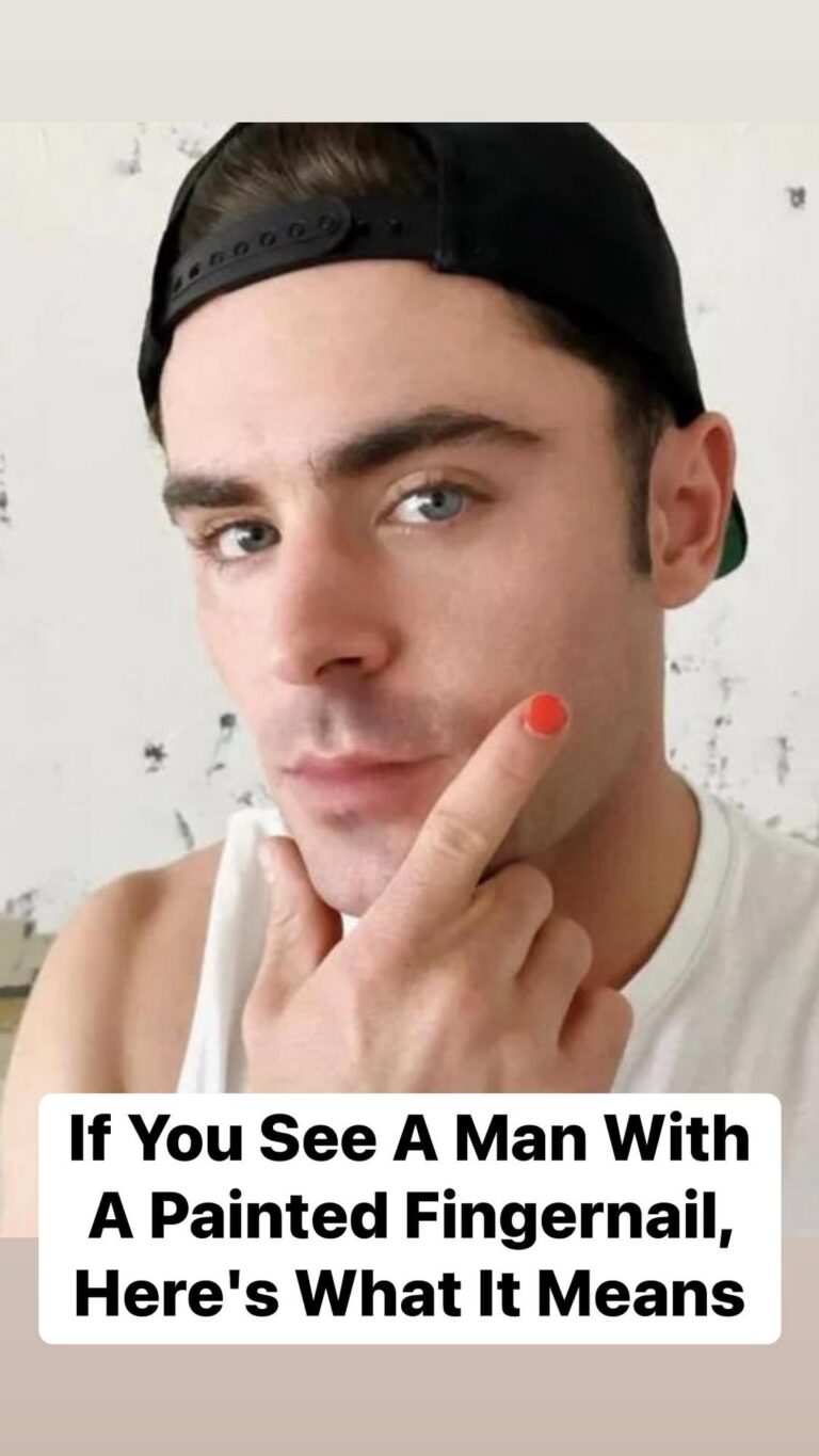 If You See A Man With A Painted Fingernail, Here’s What It Means