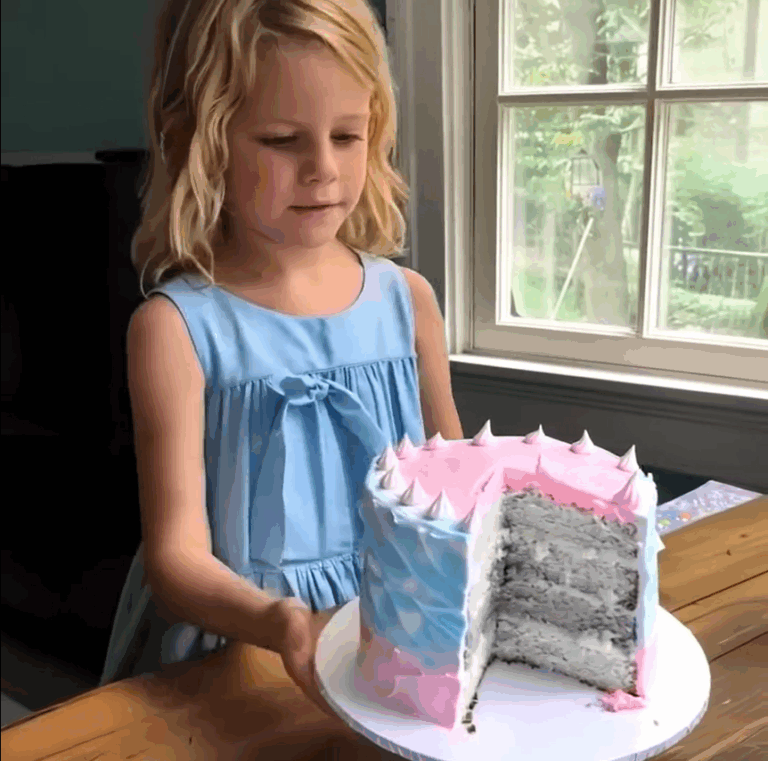 Our Gender Reveal Cake Was Grey—Then Our Daughter Revealed a Shocking Truth
