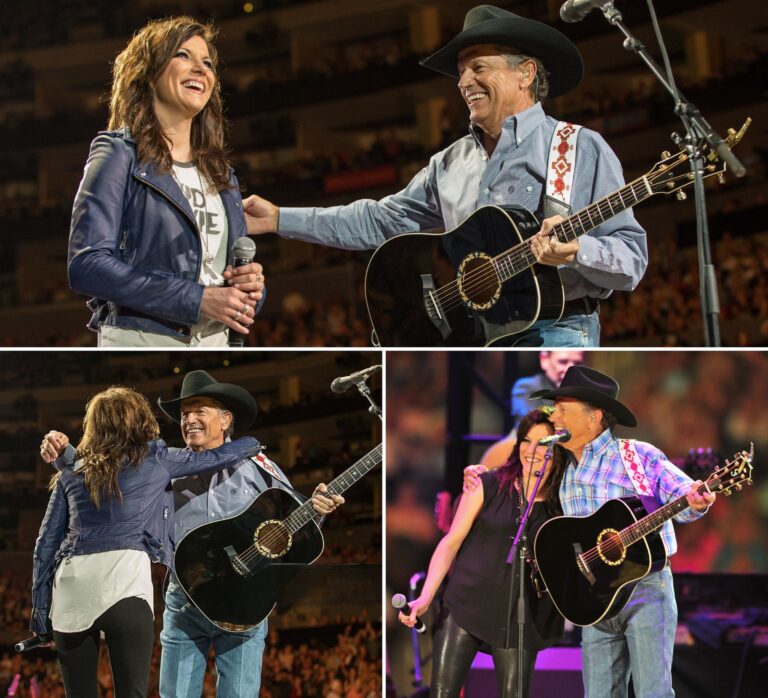 Martina McBride could barely contain her laughter on stage with George Strait and the crowd lost their minds watching the King of Country break character.