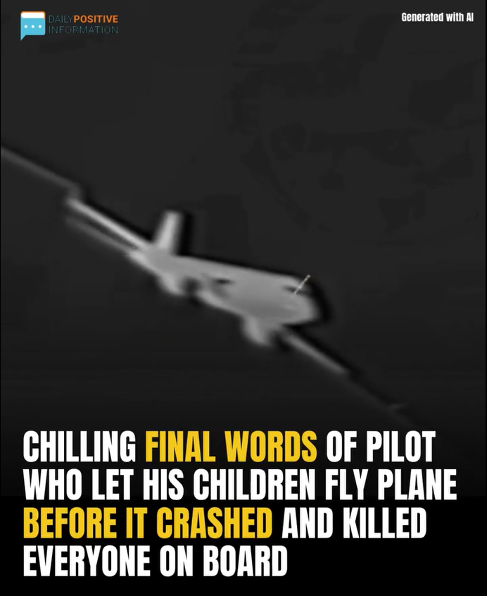 The Pilot’s Haunting Last Words Before The Plane Crashed And Killed Everyone On Board After He Let His Children Fly