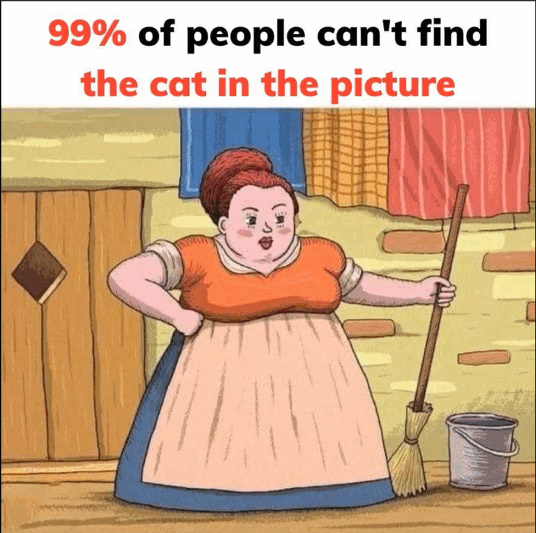 99% of People Miss the Cat in This Viral Image