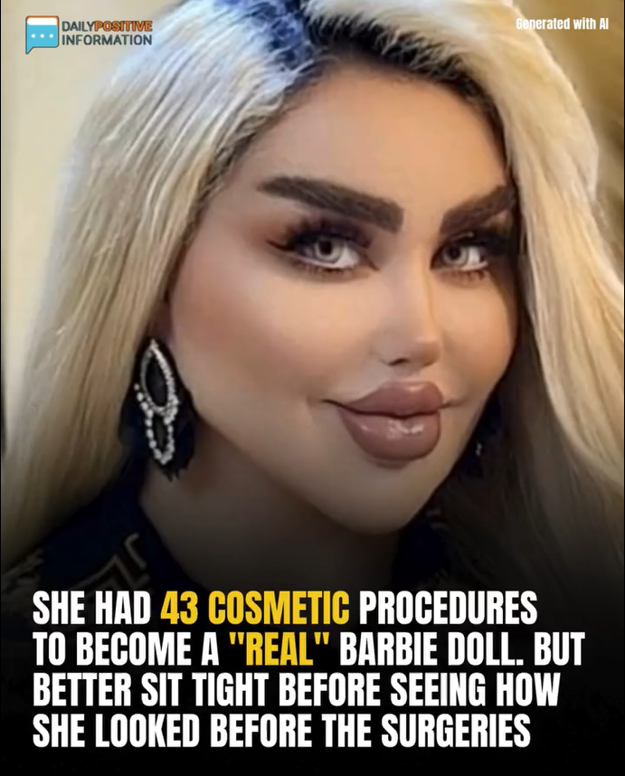 She Had 43 Cosmetic Procedures To Become A Barbie Doll – But Critics Say She Look Like A ‘Zombie’